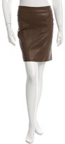 Thumbnail for your product : The Row Leather Mini Skirt