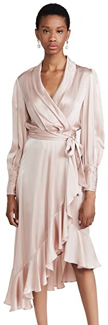 Silk Wrap Dress Long Sleeved | Shop the ...