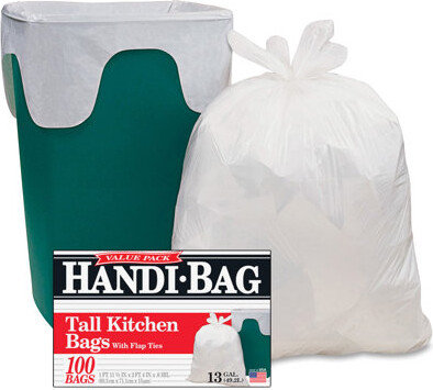 Webster Industries Handi 13-Gal Trash Bags, 100 Count
