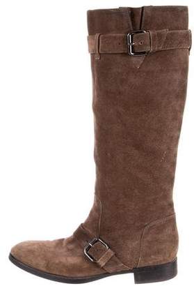 Tod's Suede Round-Toe Boots