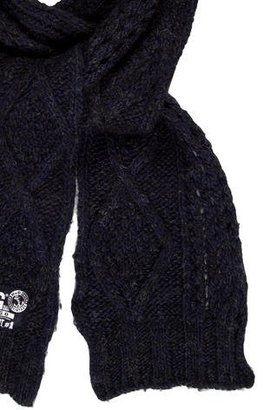 Dolce & Gabbana Wool Cable Knit Scarf