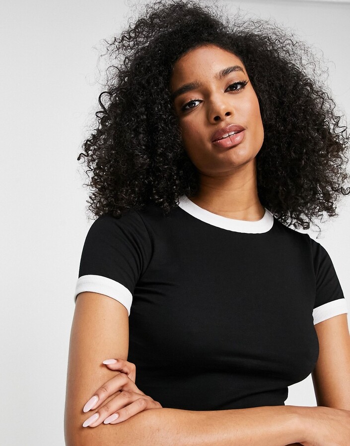Asos women's black t shirt Clearance