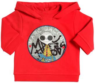 Little Marc Jacobs Hooded Cotton Sweatshirt