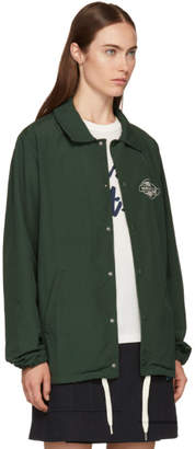 MAISON KITSUNÉ Green Plain Bertil Windbreaker Jacket