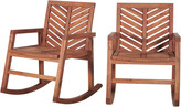 Thumbnail for your product : Hewson Outdoor Patio Acacia Wood Rocking Chair