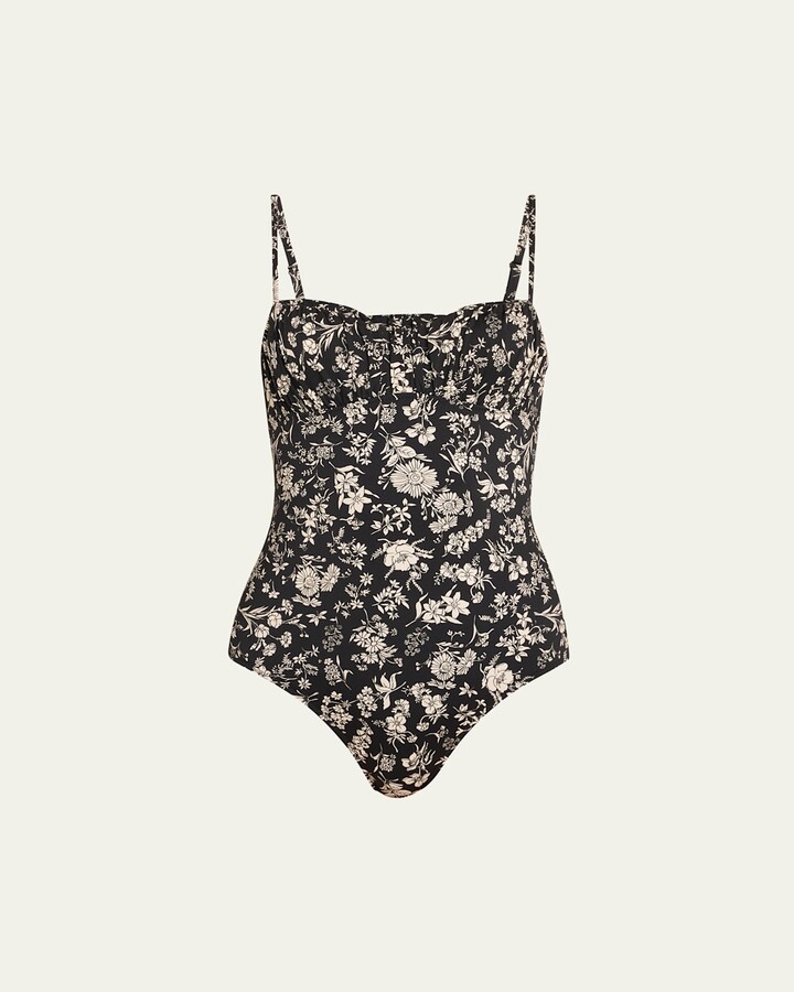 Ulla Johnson Dalila Ruched One-Piece Swimsuit