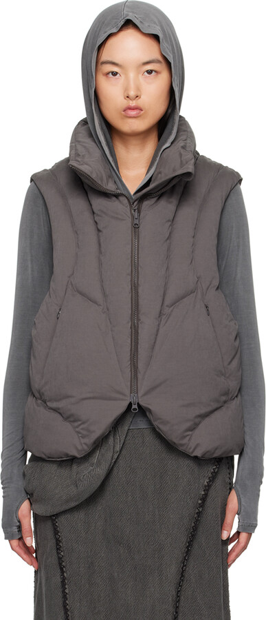 Hyein Seo SSENSE Exclusive Gray Padded Vest - ShopStyle Jackets Hyein Seo SSENSE Exclusive Gray Padded Vest - ShopStyle Jackets