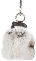 Thumbnail for your product : Alexander Wang Rabbit Fur Mini Roxy Keychain