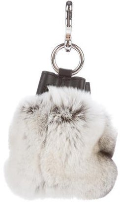 Alexander Wang Rabbit Fur Mini Roxy Keychain