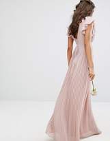 Thumbnail for your product : TFNC Wedding V Front Maxi Dress With Frill Sleeves