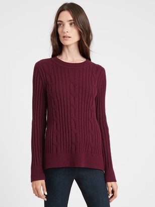 Burgundy Chunky Sweater Shop The World S Largest Collection Of Fashion Shopstyle