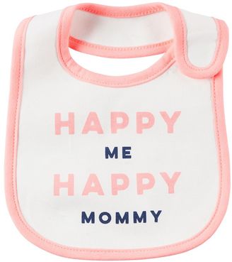 Carter's Baby Girl Happy Me Happy Mommy" Graphic Bib