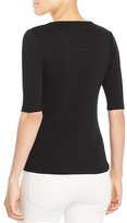 Thumbnail for your product : Lilla P V-Neck Elbow Sleeve Tee