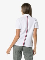 Thumbnail for your product : Thom Browne Signal Stripe Short Sleeve Polo Shirt