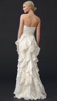 Thumbnail for your product : Badgley Mischka Strapless Gown with Ruffle
