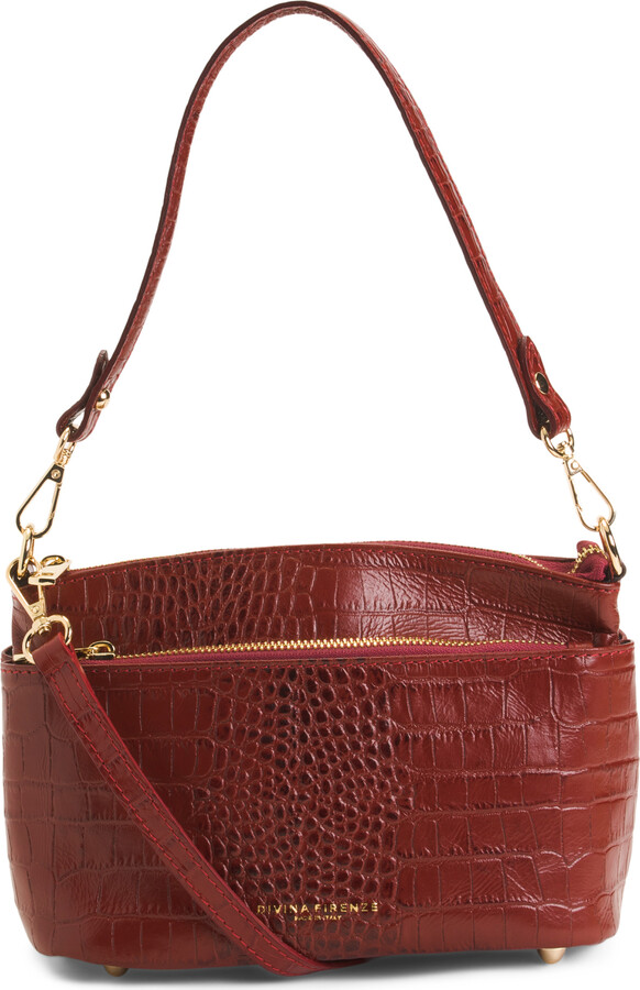 Divina Firenze Made In Italy Leather Triple Entry Crossbody ShopStyle