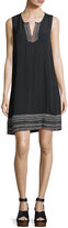Thumbnail for your product : Matty M Embroidered Sleeveless Shift Dress