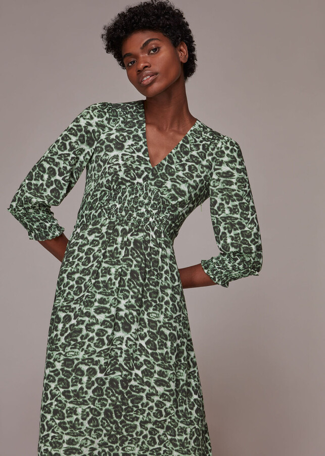 Green Leopard Print Dress | Shop the ...