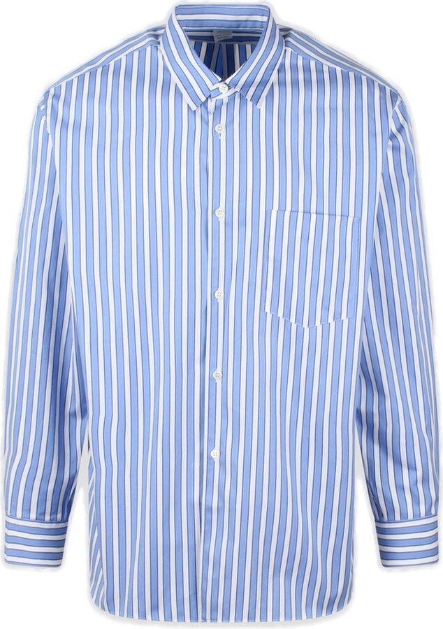 Comme des Garçons Shirt Striped Buttoned Shirt