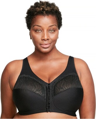 Glamorise Womens Magiclift Cotton Support Wirefree Bra 1001 Black 38g :  Target