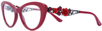 Dolce & Gabbana Eyewear Flowers Lace Collection glasses