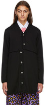 Thumbnail for your product : Comme des Garçons Homme Plus Black Wool Long Cardigan