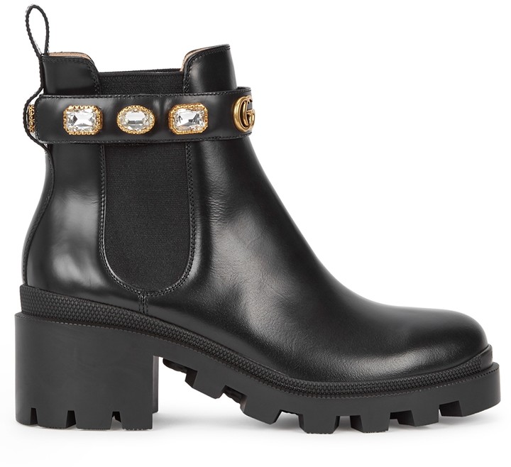 gucci embellished boots