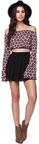 Thumbnail for your product : LA Hearts Floral Bell Sleeve Crop Top