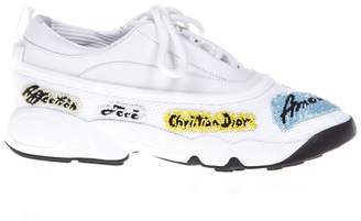 Christian Dior Embellished Leather Sneakers