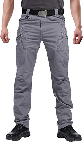 FEDTOSING Men's Outdoor Cargo Work Trousers Military Tactical Pants ...