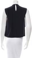 Thumbnail for your product : Dries Van Noten Embellished Silk Sleeveless Top w/ Tags