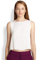 Thumbnail for your product : Alice + Olivia Stretch Silk Tank Top