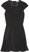 Thumbnail for your product : Temperley London Epoque lace-trimmed crepe mini dress