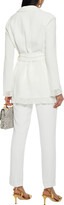 Thumbnail for your product : Emilio Pucci Belted Fringe-trimmed Crepe Jacket