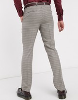 Thumbnail for your product : Lockstock Ludlow suit pant in micro brown check