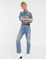 ASOS light denim jumpsuit
