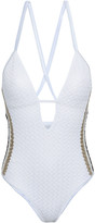 Thumbnail for your product : Missoni Mare Open-back Crochet-knit Swimsuit