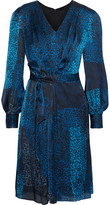 Thumbnail for your product : Elie Tahari Leah Belted Leopard-print Silk-satin Dress
