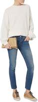 Thumbnail for your product : Clare Vivier Metallic Gold Suede Clutch