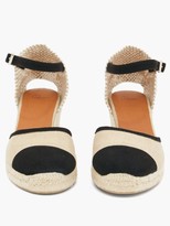 Thumbnail for your product : Castaner Caeli 60 Espadrille Wedge Sandals - Black Beige