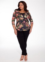 Thumbnail for your product : IGIGI Miley Plus Size Top in Peony Floral