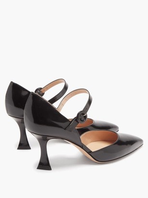 Gianvito Rossi Mary Jane Patent Leather Pumps - Black