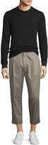 Thumbnail for your product : Helmut Lang Single-Pleat Cuffed Trousers, Taupe