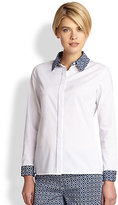 Thumbnail for your product : Saks Fifth Avenue Poplin Contrast-Print Shirt