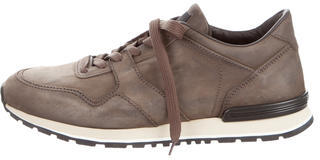 Tod's Distressed Leather Sneakers w/ Tags