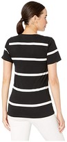 Thumbnail for your product : Pendleton Short Sleeve Pima Stripe Tee (Black Stripe) Women's Clothing