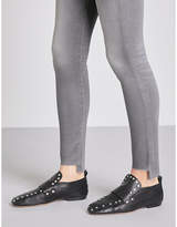 Thumbnail for your product : AG Jeans Ladies Grey Classic The Farrah Stepped-Hem Super-Skinny High-Rise Jeans