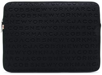 Marc Jacobs logo embossed laptop case