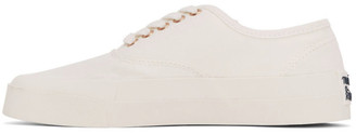 MAISON KITSUNÉ White Laced Sneakers