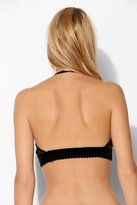 Thumbnail for your product : Urban Outfitters Impish Lee Velvet-Trim Lace Halter Bralette